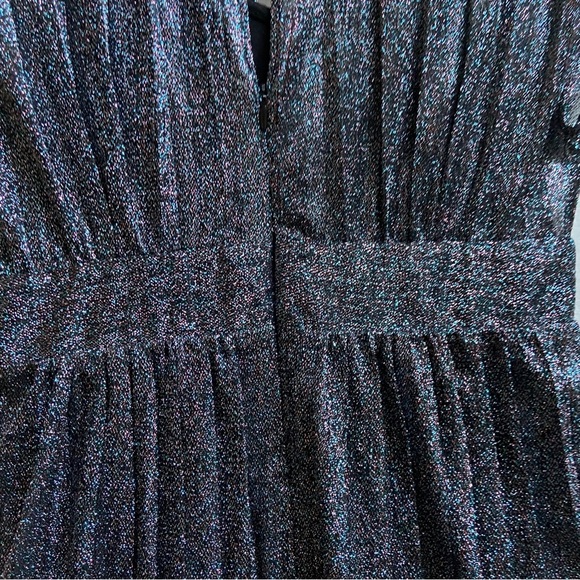 Moulinette Seurs Anthropologie glitter sparkle party sleeveless dress Sz 0 - Picture 8 of 17